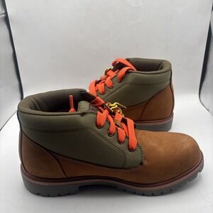 Timberland Premium Mid Lace Chukka Boot Medium Brown Nubuck Men's Size 9.5